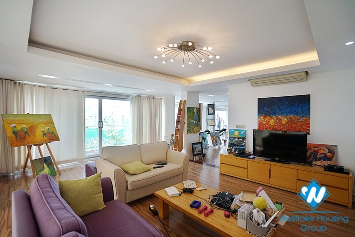 The ideal light-designed duplex apartment with three bedrooms for rent in Hai Ba Trung, Ha Noi